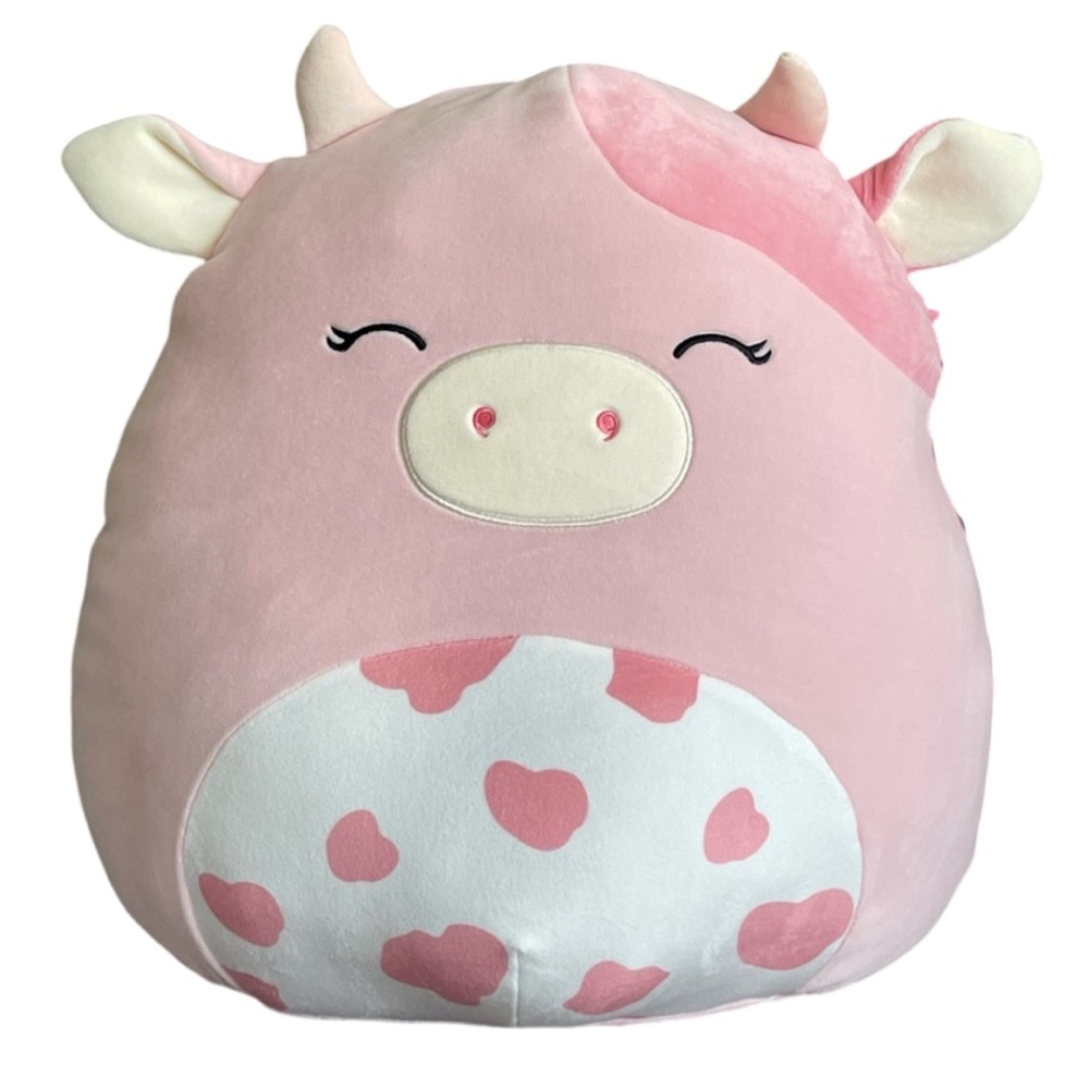 Clay the Cow Squishmallows 16" Pink New with Tag